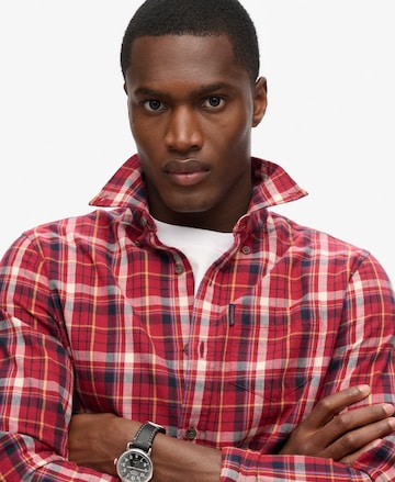 Superdry Regular fit Overhemd in Rood
