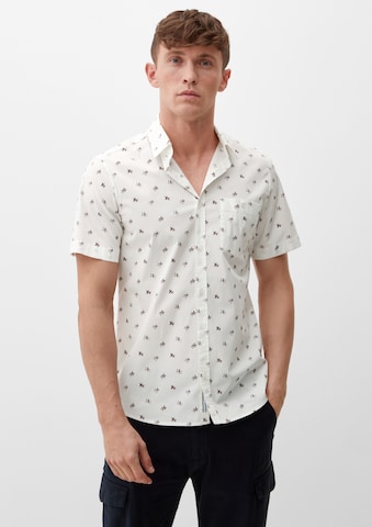 s.Oliver Regular fit Button Up Shirt in White: front