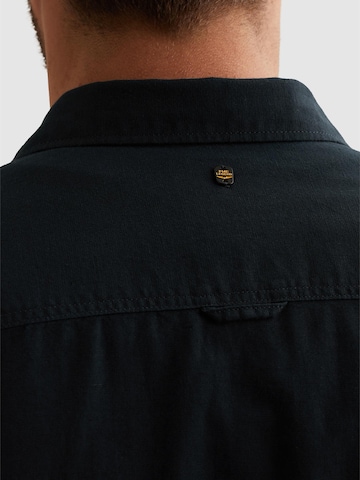 PME Legend Regular fit Skjorta 'Shirt jacket with check pattern and chest pockets' i blå