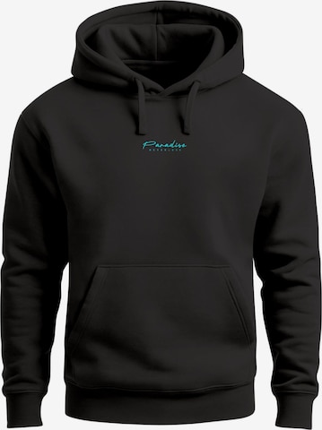 Neverless Sweatshirt 'Palms Beach' in Schwarz: Vorderseite