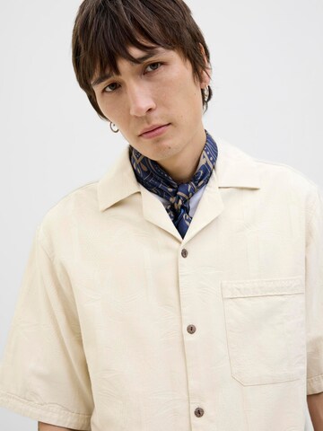 JACK & JONES Comfort fit Overhemd 'JPRBLULUKE' in Wit