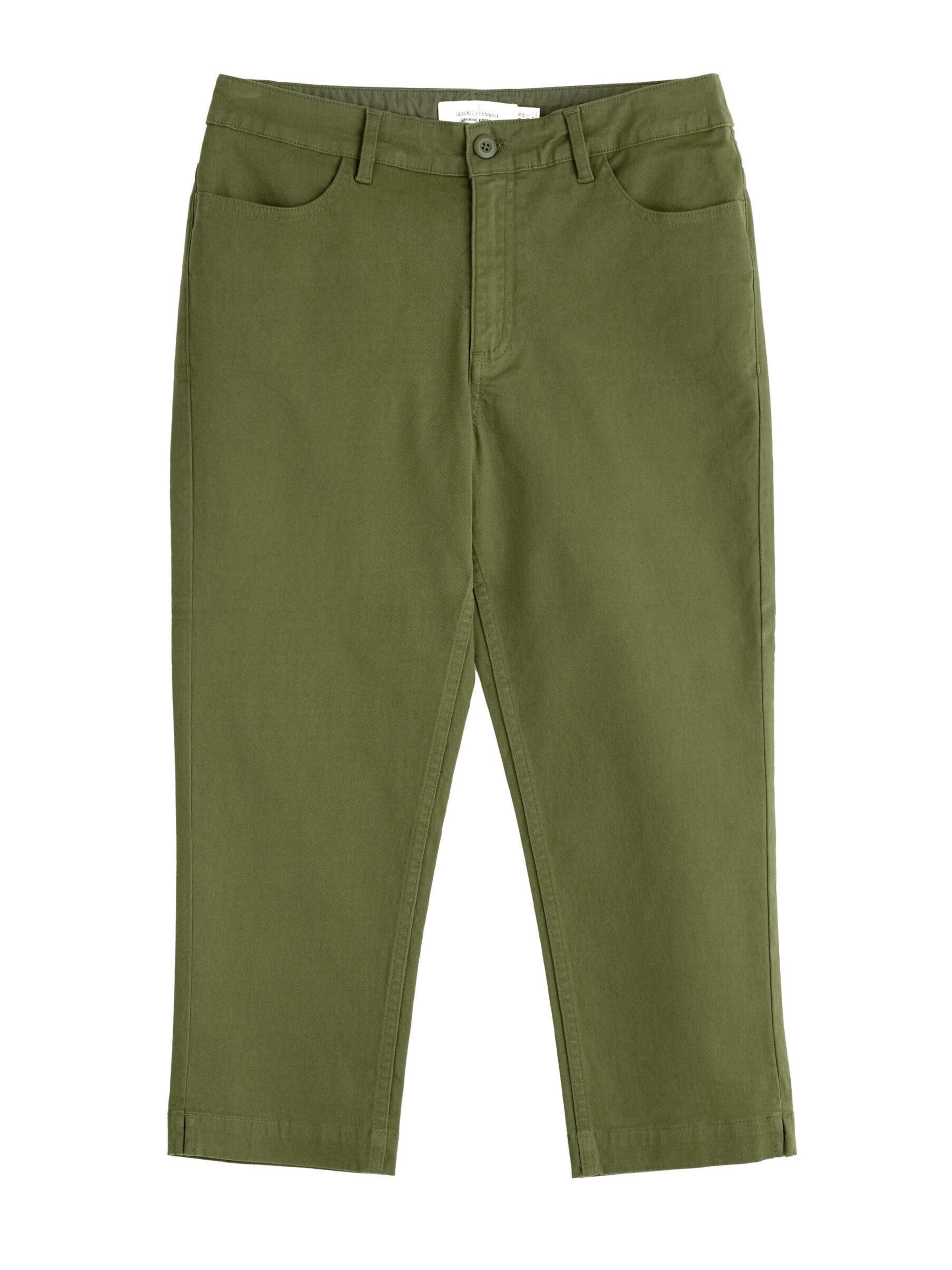 Seasalt Cornwall Slimfit Broek 'Albert Quay' in Groen: voorkant