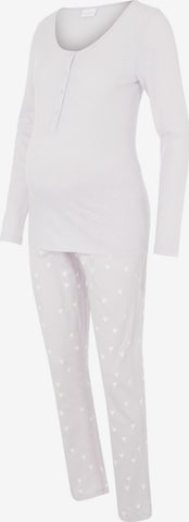 MAMALICIOUS - Pijama 'Mira Lia' em roxo: frente