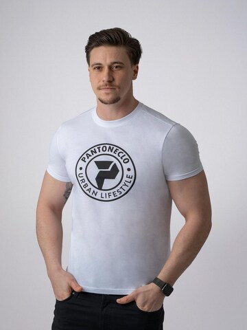 PANTONECLO Shirt 'Pantoneclo Men’s Crew Neck Short Sleeve T-Shirt' in White