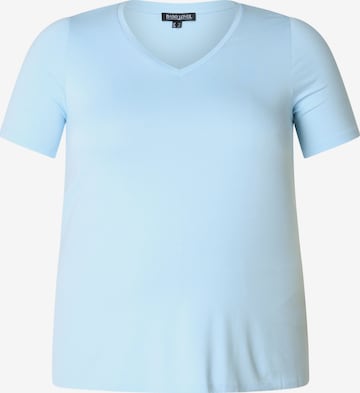 BASE LEVEL CURVY T-Shirt 'Alba' in Blau: Vorderseite