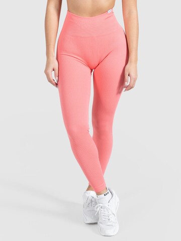Smilodox Skinny Workout Pants ' Amaze' in Pink: front