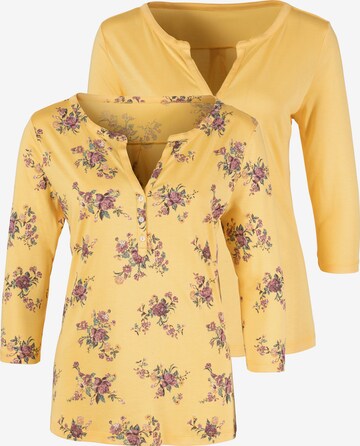 LASCANA Shirt in Yellow: front