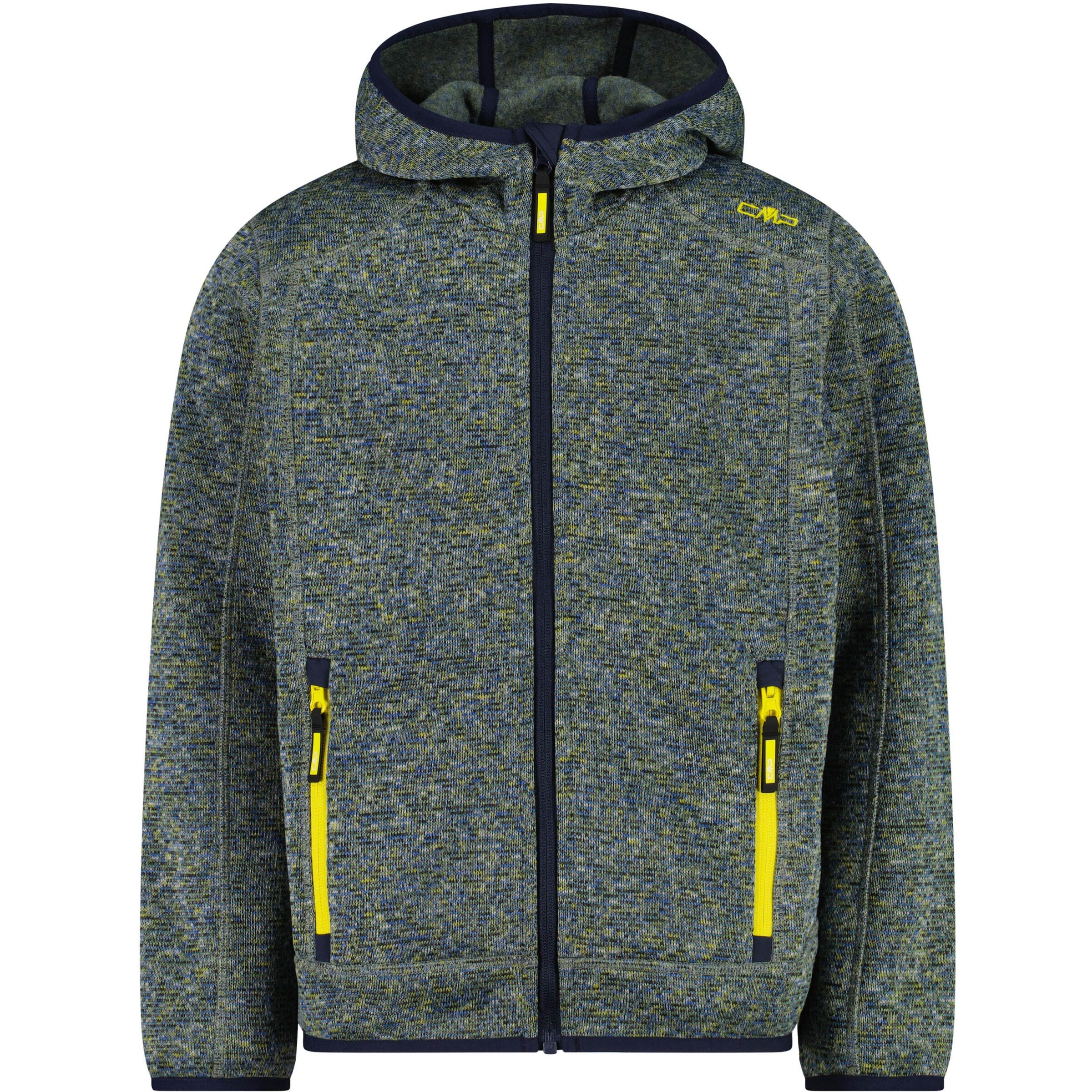 CMP Athletic Fleece Jacket in Blue: front