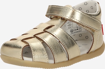 Kickers - Zapatos abiertos 'BIGFLO-C' en oro: frente