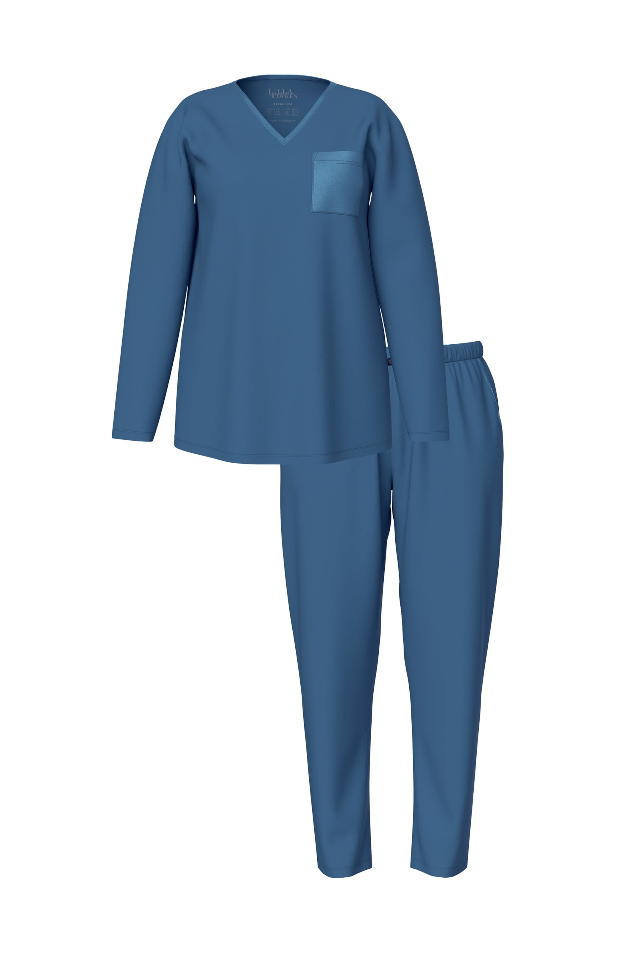 Ulla Popken Pajama in Blue: front