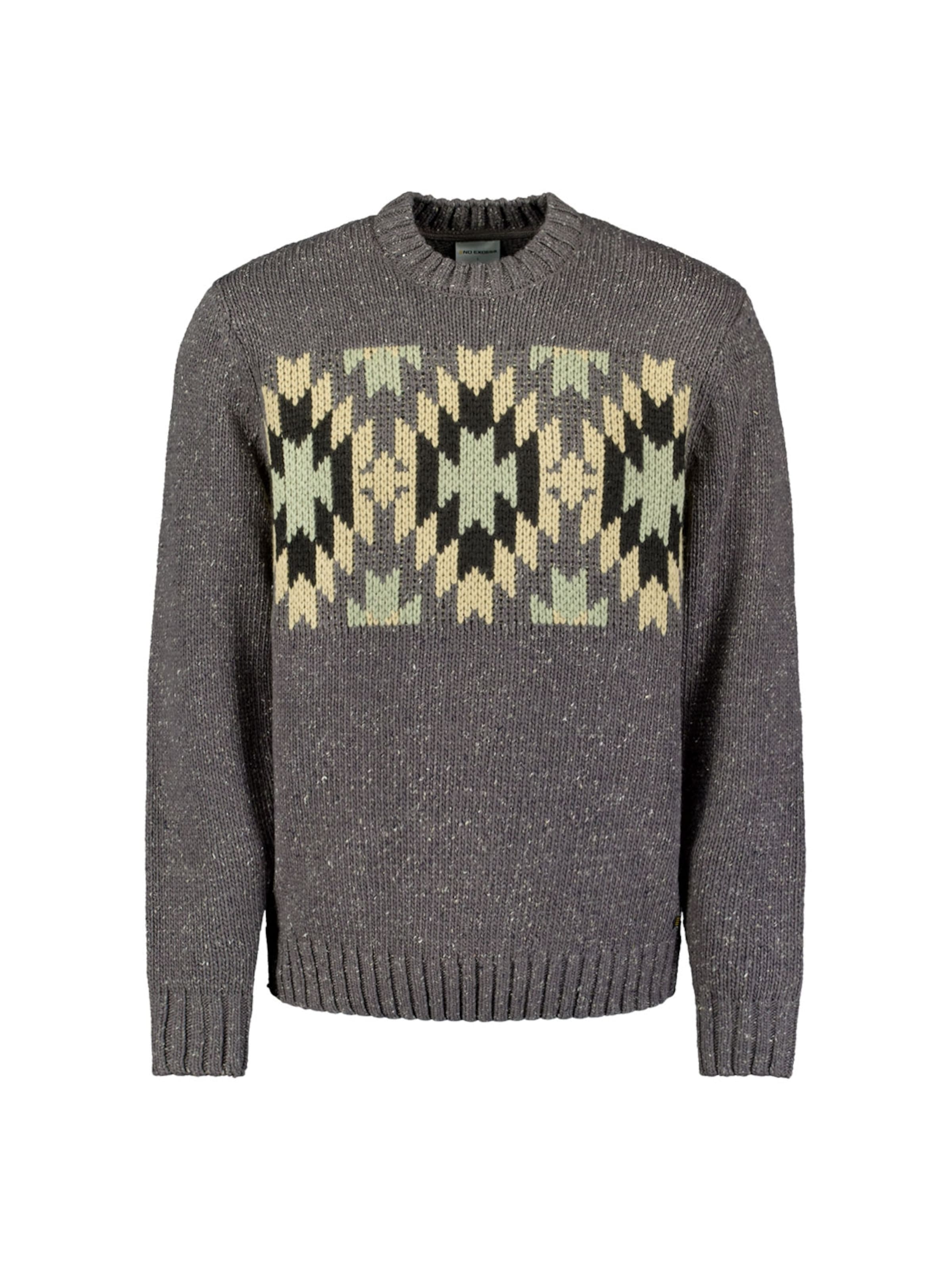 No Excess Trui in Grijs: voorkant