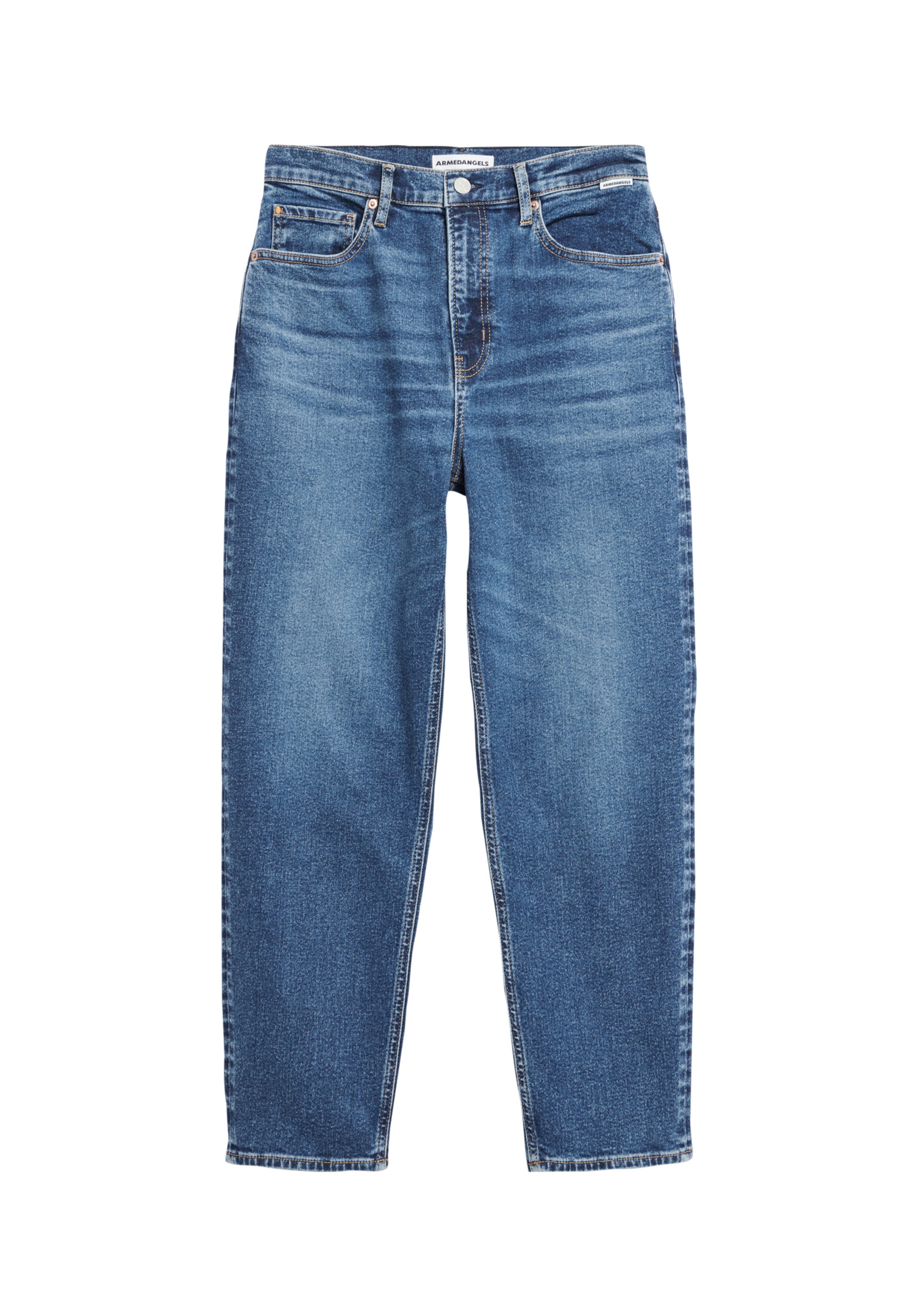 ARMEDANGELS - Tapered Calças de ganga 'Mairaa' em azul: frente