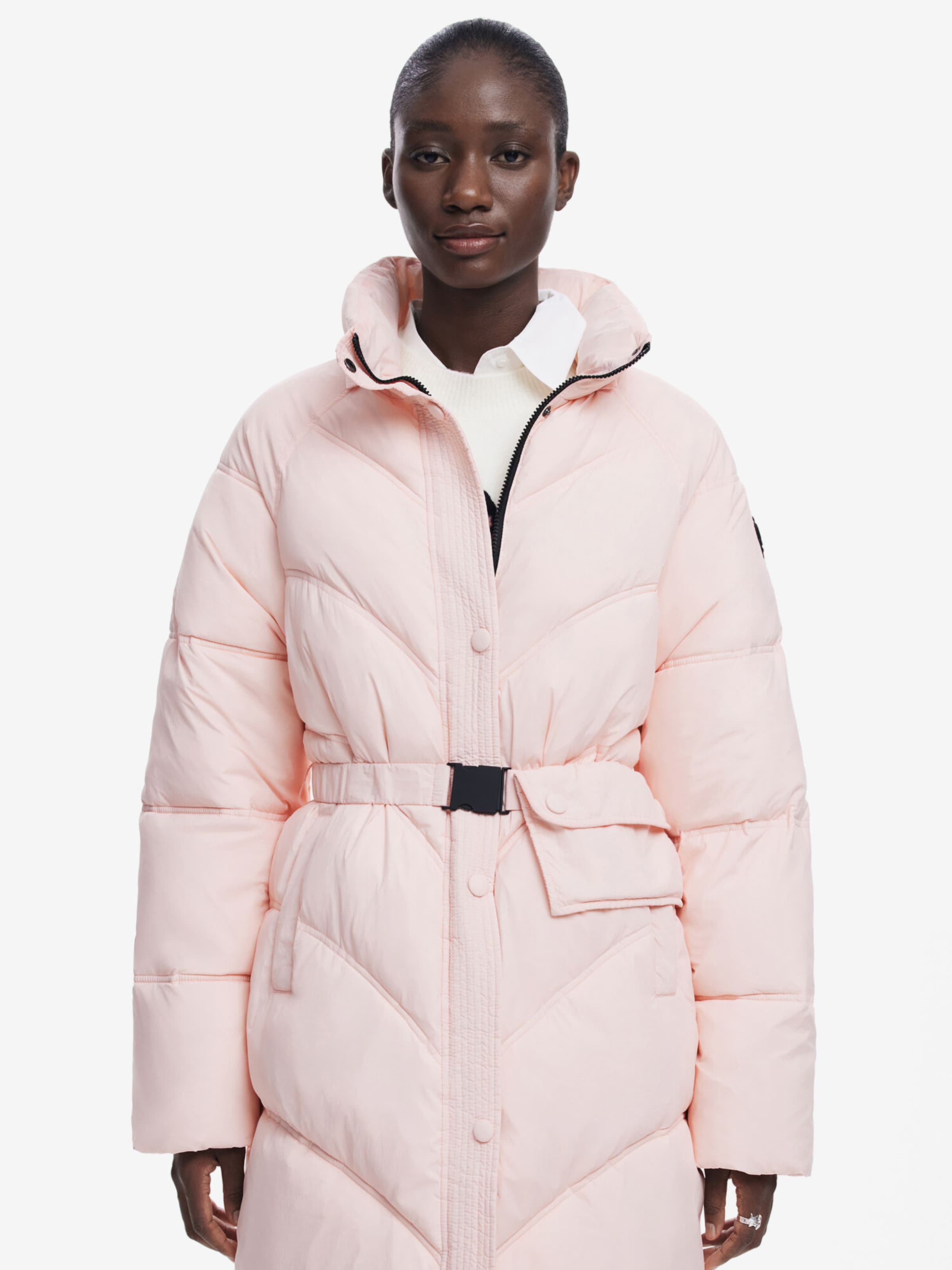 Desigual Winter coat in Light Pink ABOUT YOU