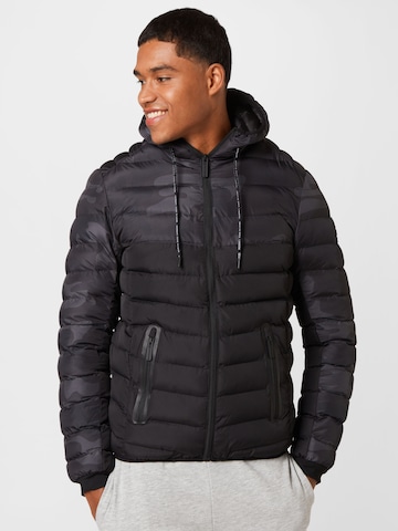 BRAVE SOUL Winter jacket 'Cyiber' in Black: front