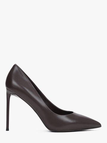 Estro Pumps '9297-1' in Bruin: voorkant