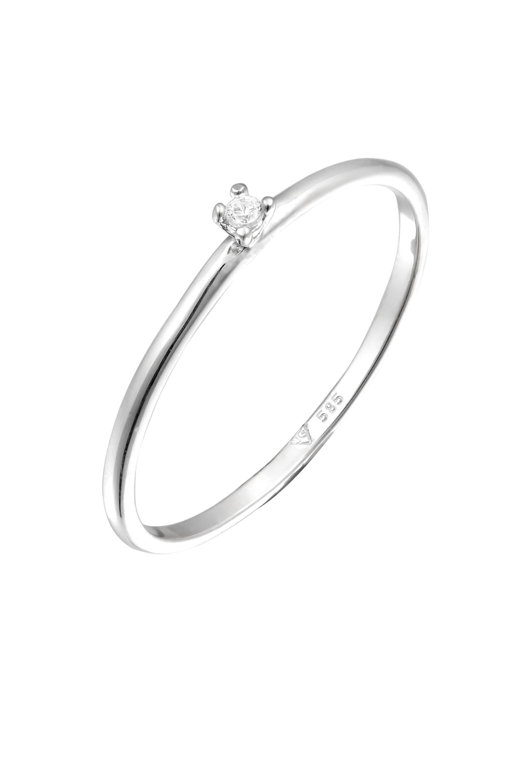 Elli DIAMONDS Ring in Silver: front