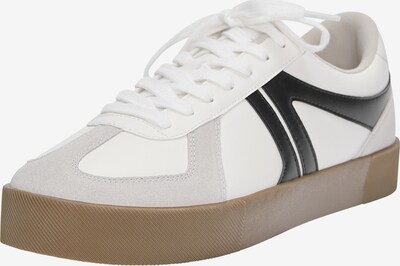 Sneaker low Pull&Bear pe negru / alb / alb murdar, Vizualizare produs