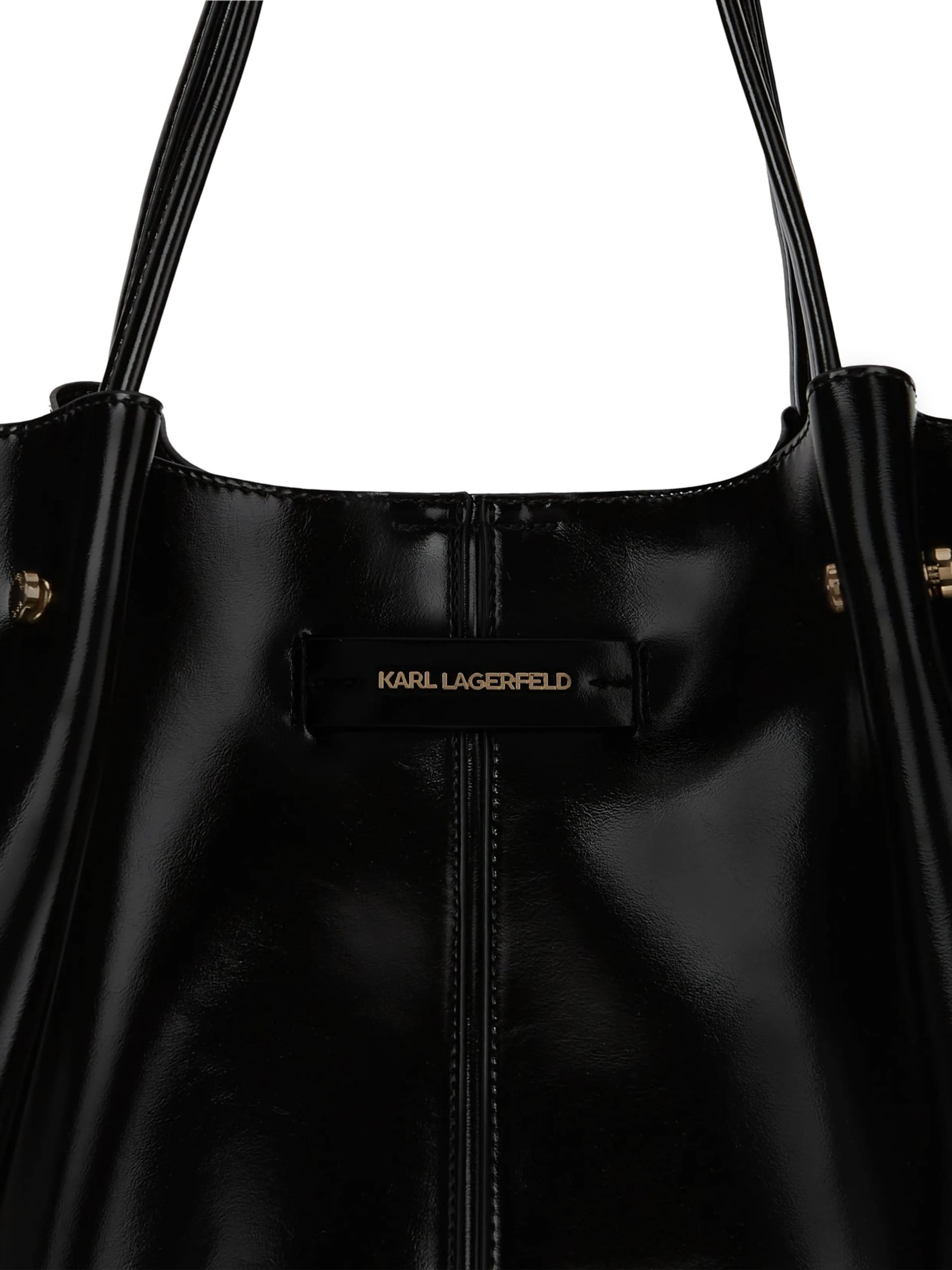 Karl Lagerfeld Posetaske 'K/Pierced' i sort