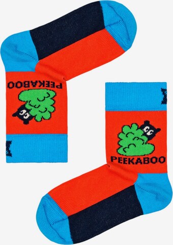 Chaussettes 'Peek-A-Boo' Happy Socks en bleu