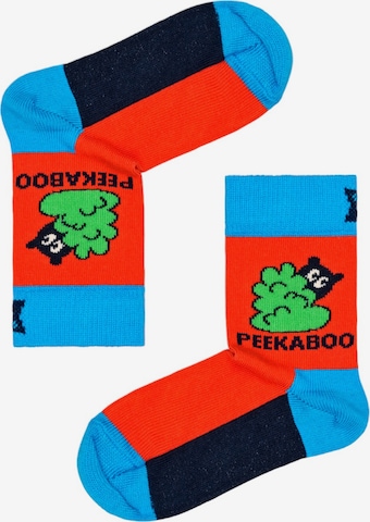 Chaussettes 'Peek-A-Boo' Happy Socks en bleu