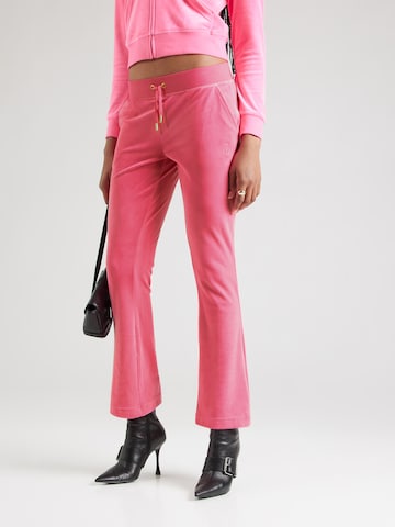 Juicy Couture Расклешенный Штаны 'Dach Cleo' в Ярко-розовый: спереди