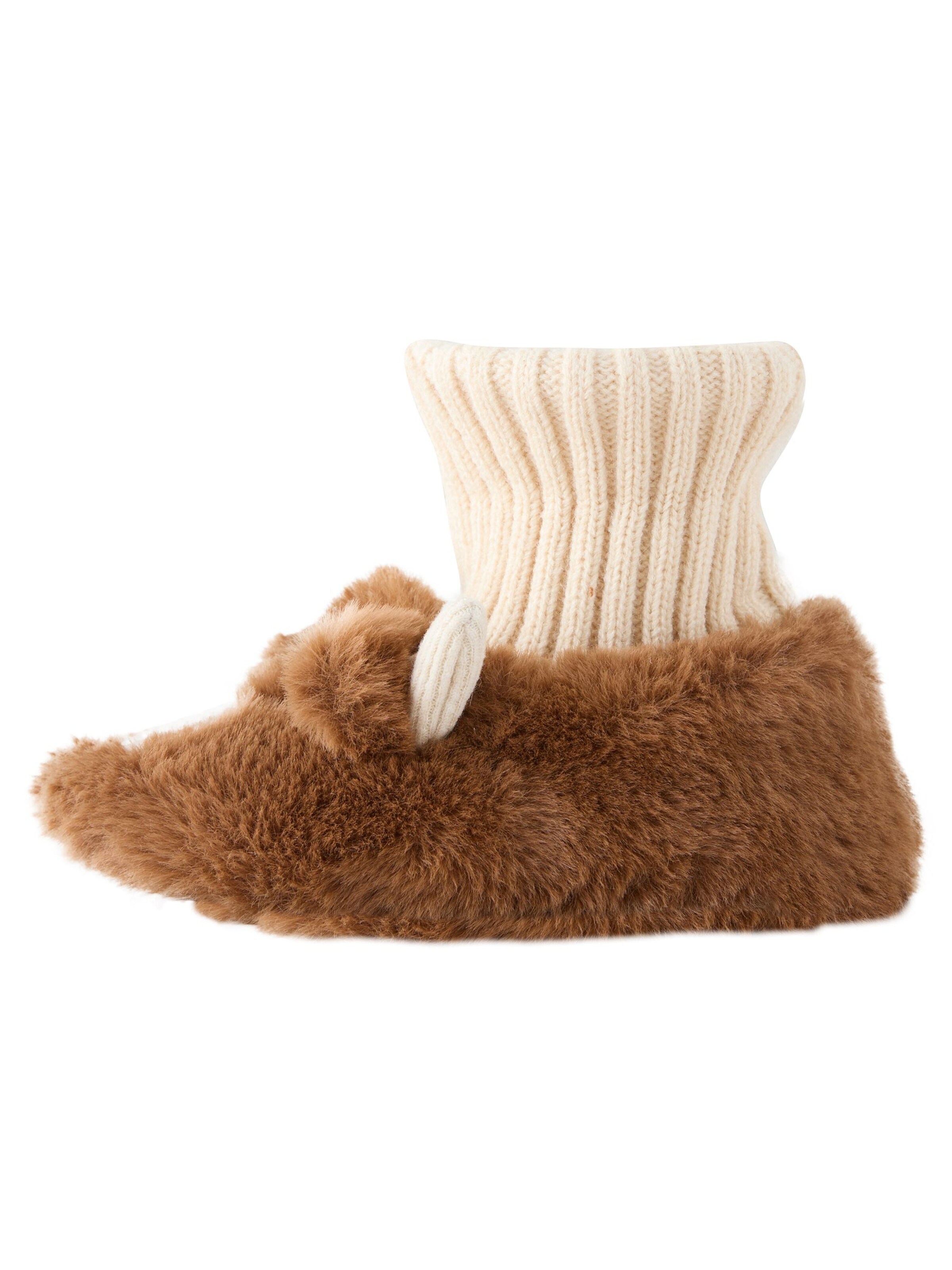 Next Papuče - Hnedá: predná strana