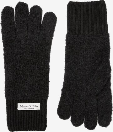 Marc O'Polo Γάντια με δάχτυλα σε μαύρο: μπροστά