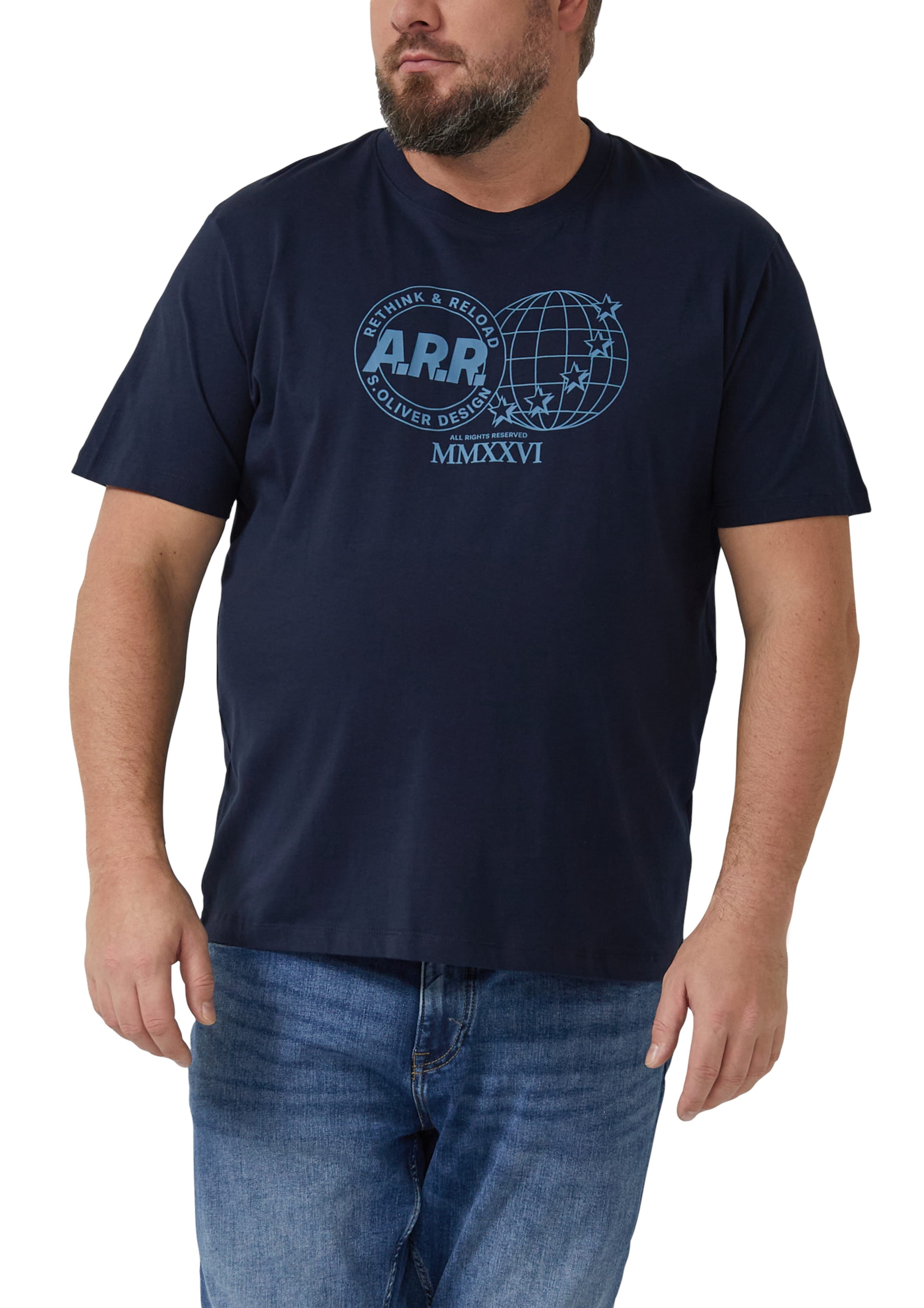 s.Oliver Shirt in Blue: front