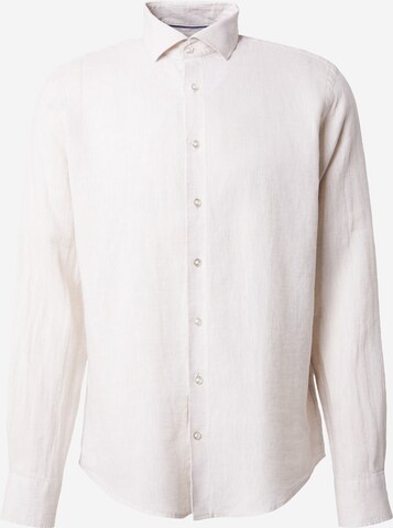 Coupe regular Chemise 'Tahaka' Bruun & Stengade en beige : devant
