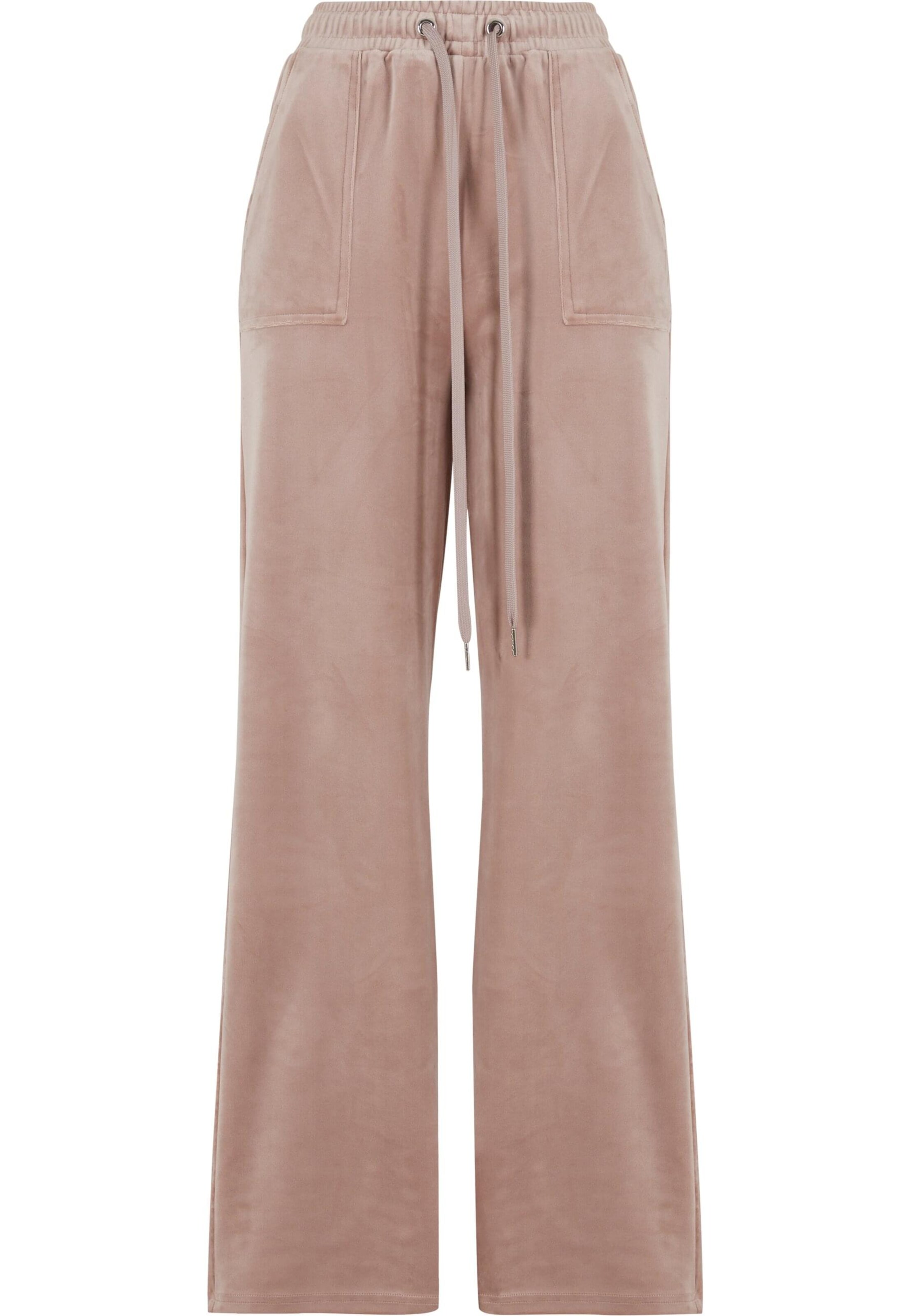 Loosefit Pantaloni di Urban Classics in rosa: frontale