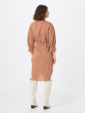 Peppercorn Shirt Dress 'Faline Sabia' in Brown