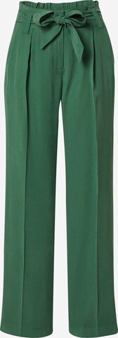 ESPRIT Wide leg Pleated Pants in Green: front