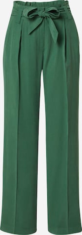 Pantalon à plis ESPRIT en vert : devant