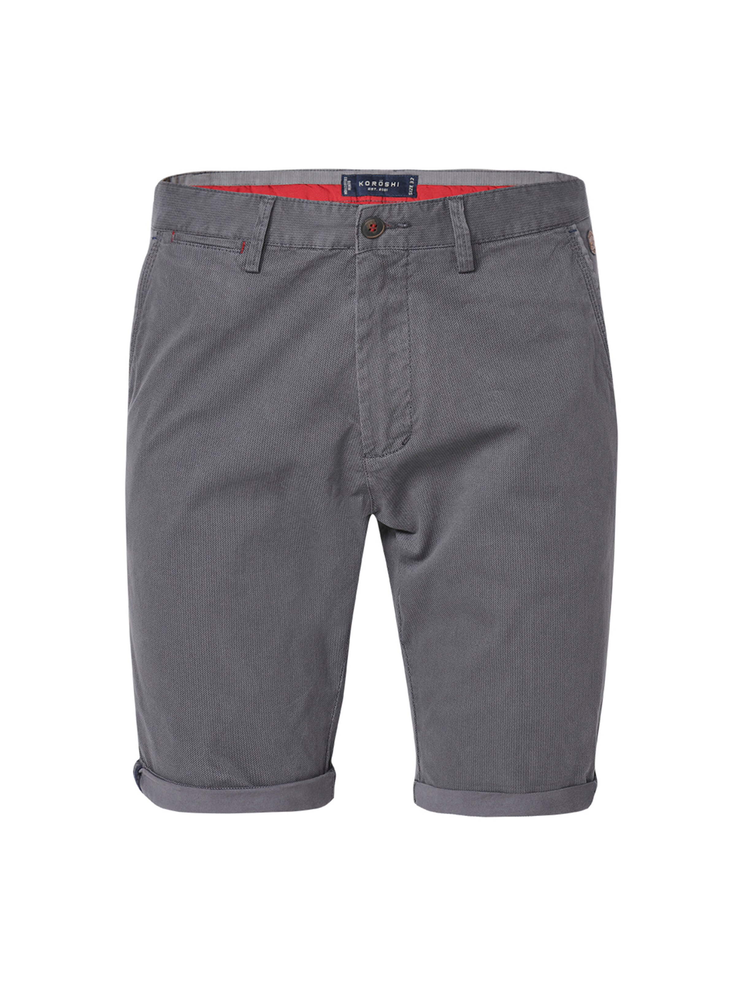 Regular Pantalon chino KOROSHI en gris : devant