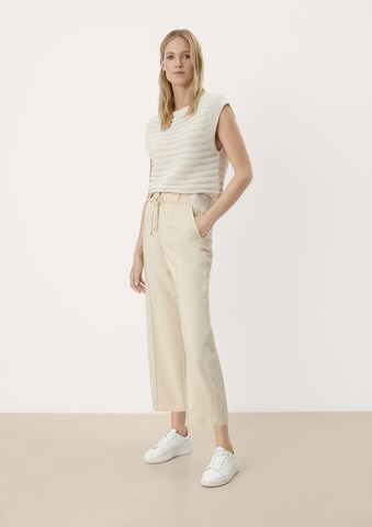 Loosefit Pantalon à plis s.Oliver BLACK LABEL en beige