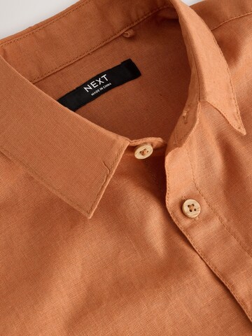 Next Regular Fit Hemd in Braun