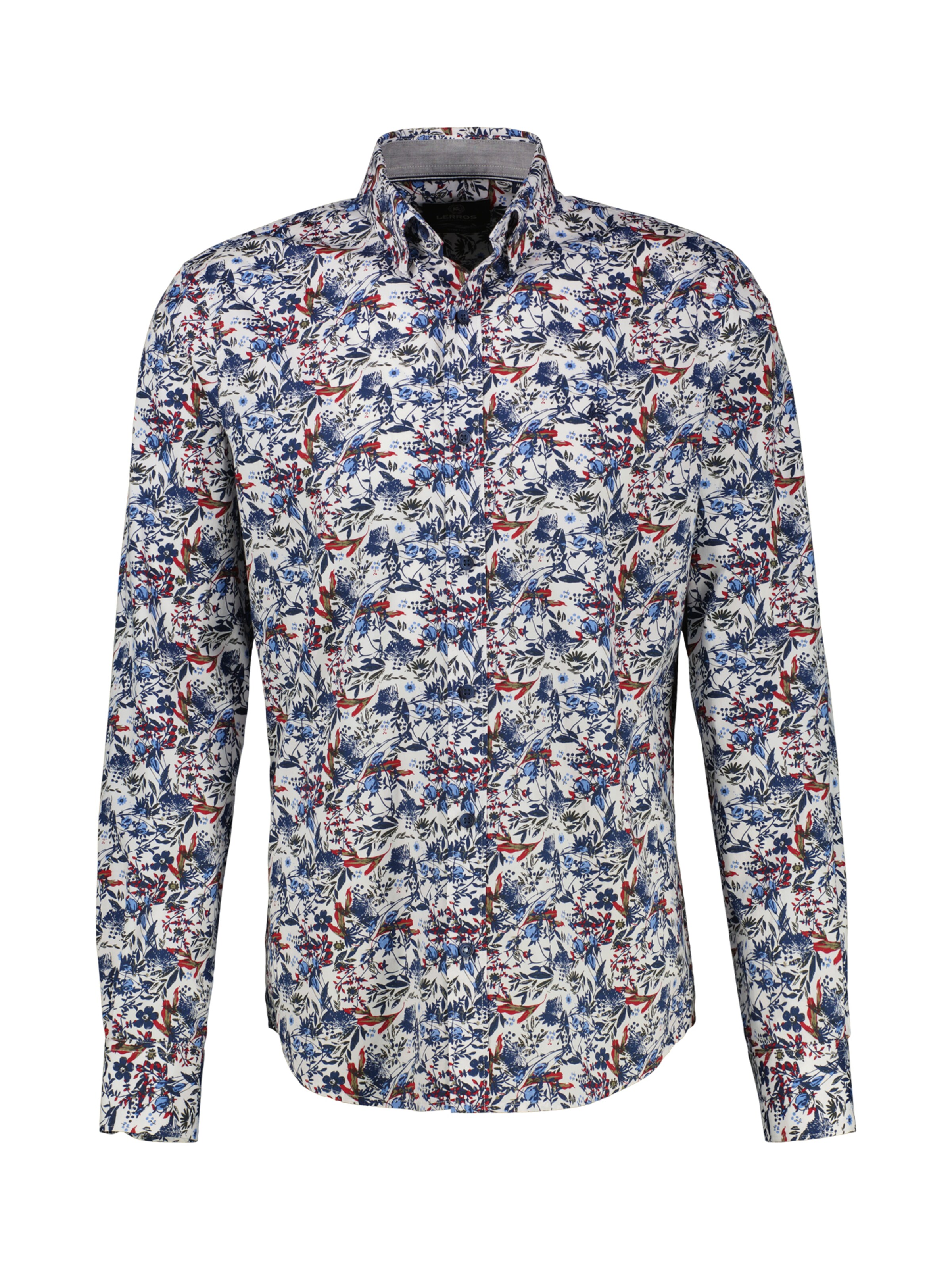 LERROS Button Up Shirt in Blue: front