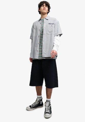 BENCH Comfort fit Overhemd 'Bench x Superdry & Co' in Grijs