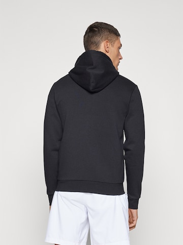 Sergio Tacchini Athletic Zip-Up Hoodie 'Cipresso' in Black