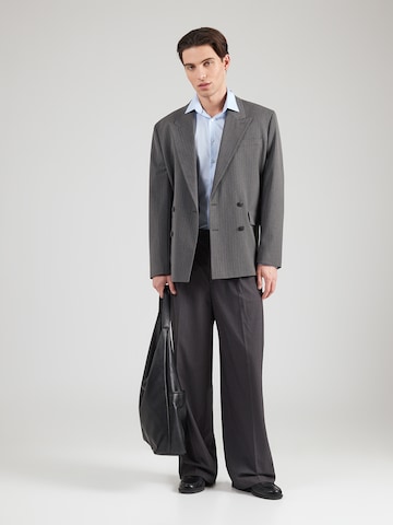 zils OLYMP Slim fit Biroja krekls 'No 6'