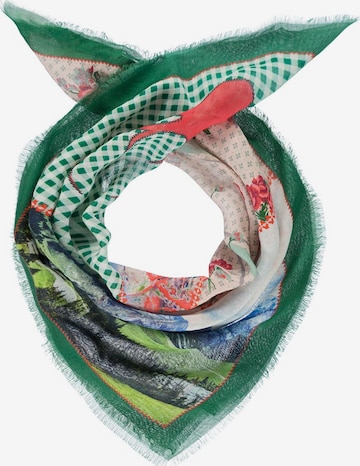 Passigatti Tuch 'Nickituch mit Digitaldruck' in Grün: Vorderseite
