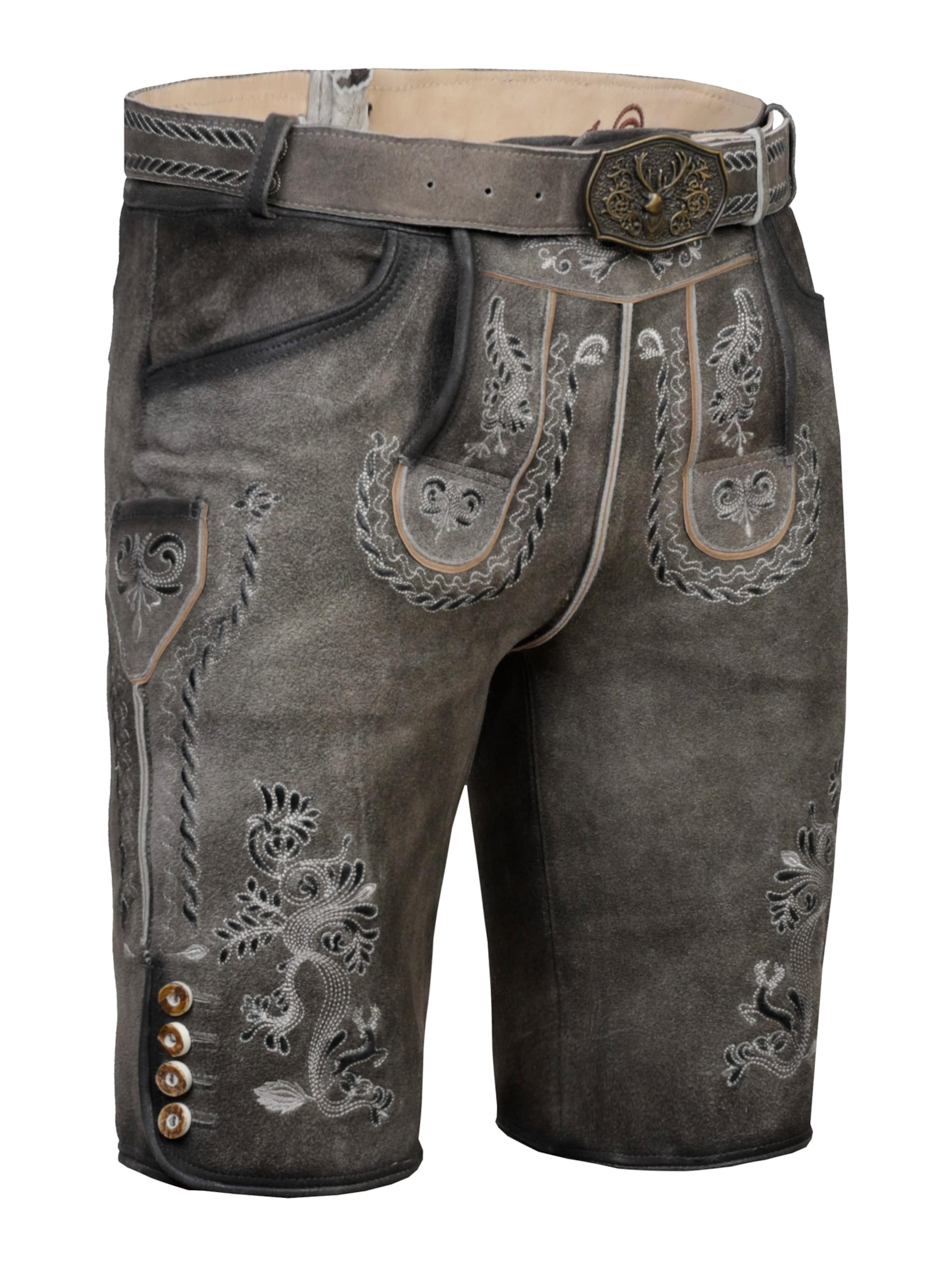 MARJO Normální Krojové kalhoty – šedá