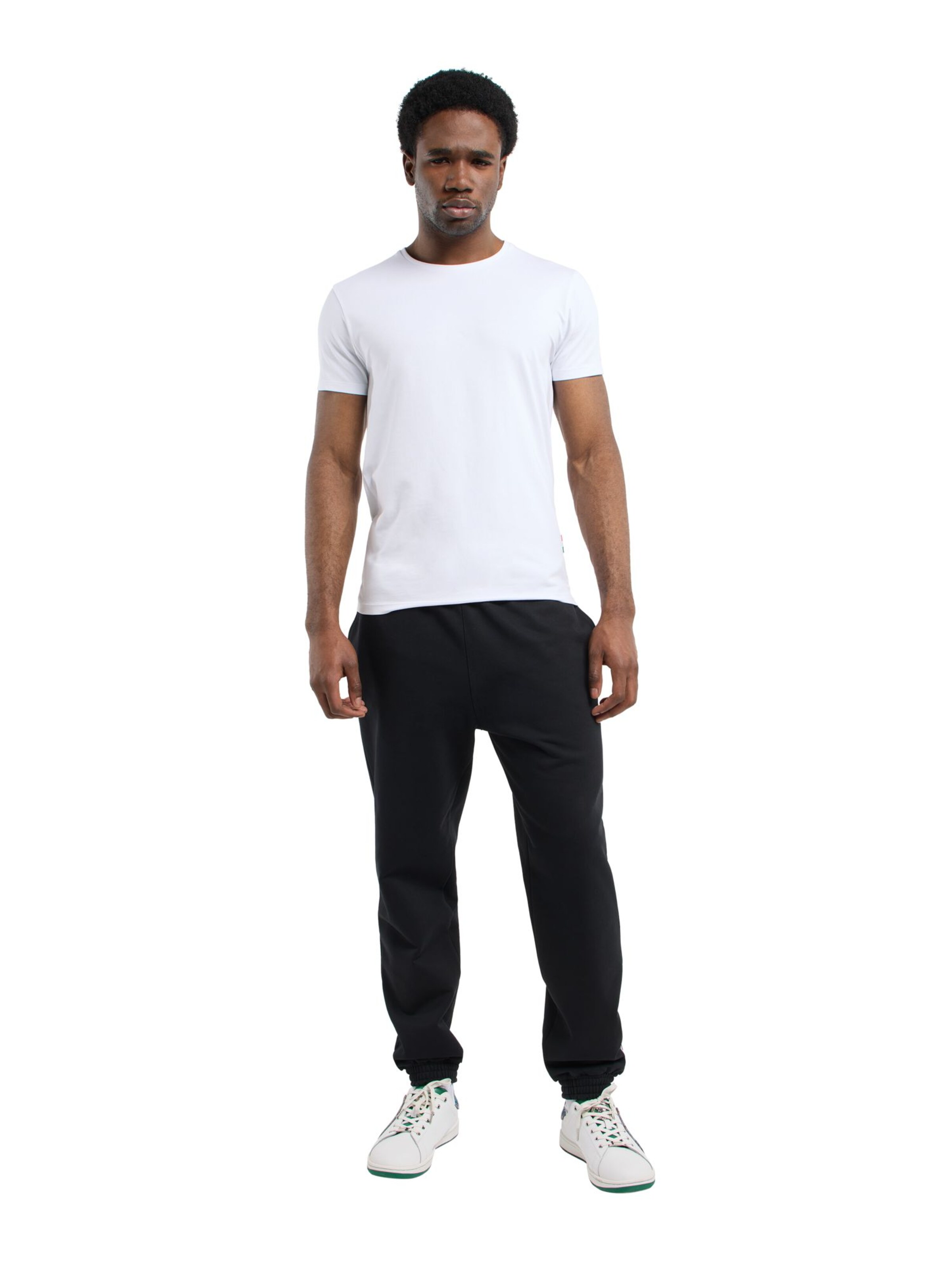 Regular Pantalon Carlo Colucci en noir