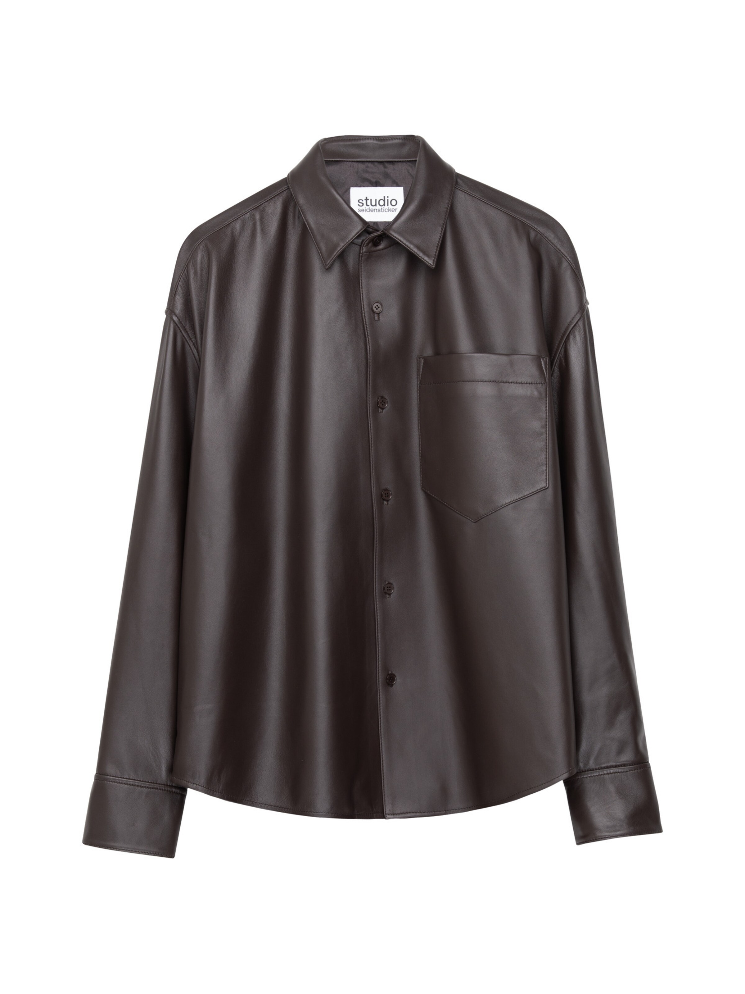 Studio Seidensticker Comfort Fit Hemd in Braun: Vorderseite