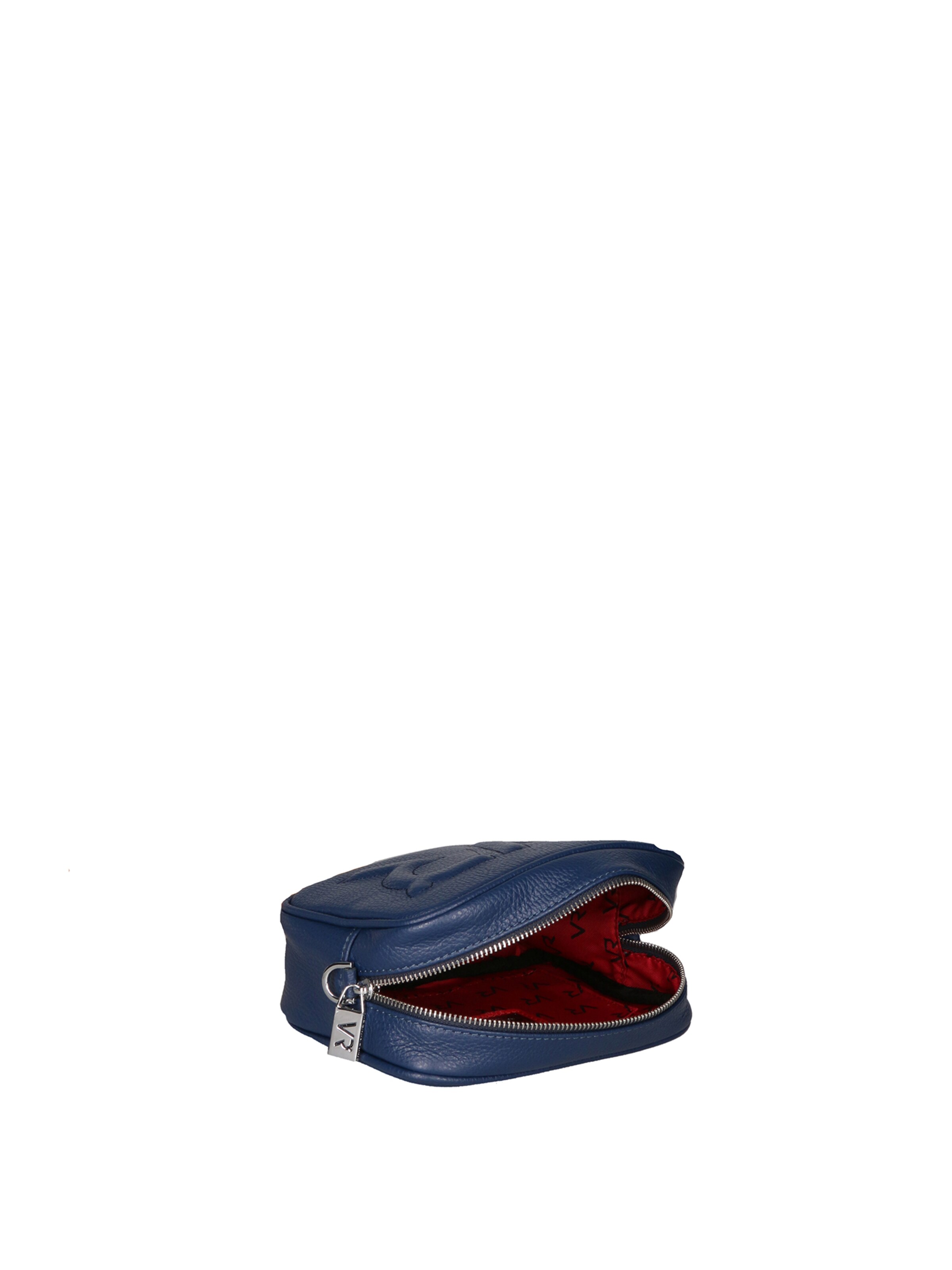 Borsa a tracolla 'Borsa a Tracolla Donna Pelle Virginia Rhinè Zip' di Virginia Rhinè in blu