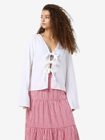 Camicia da donna 'NMLEILANI' di Noisy may in bianco: frontale