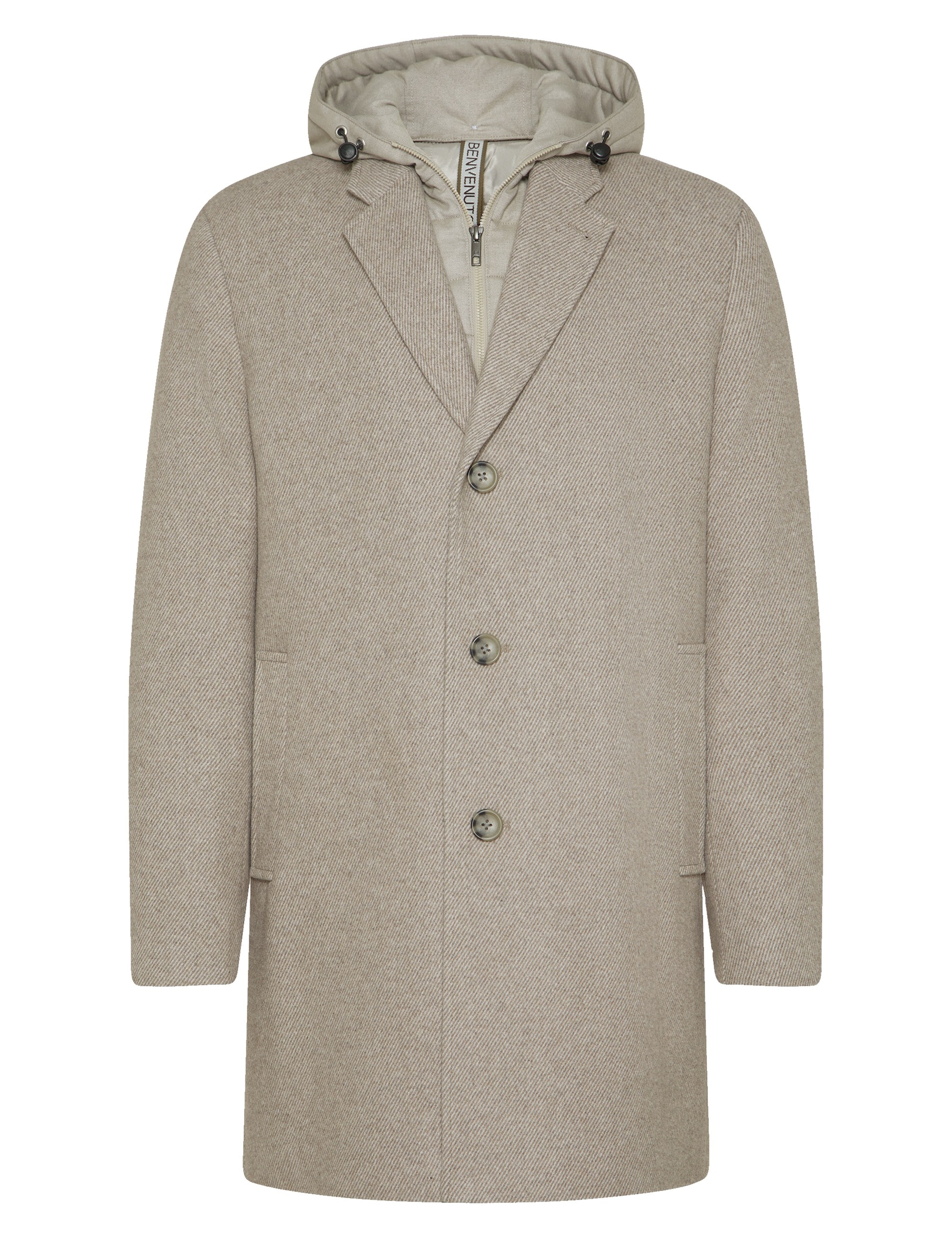 BENVENUTO Between-seasons coat 'GILMORE' in Brown: front