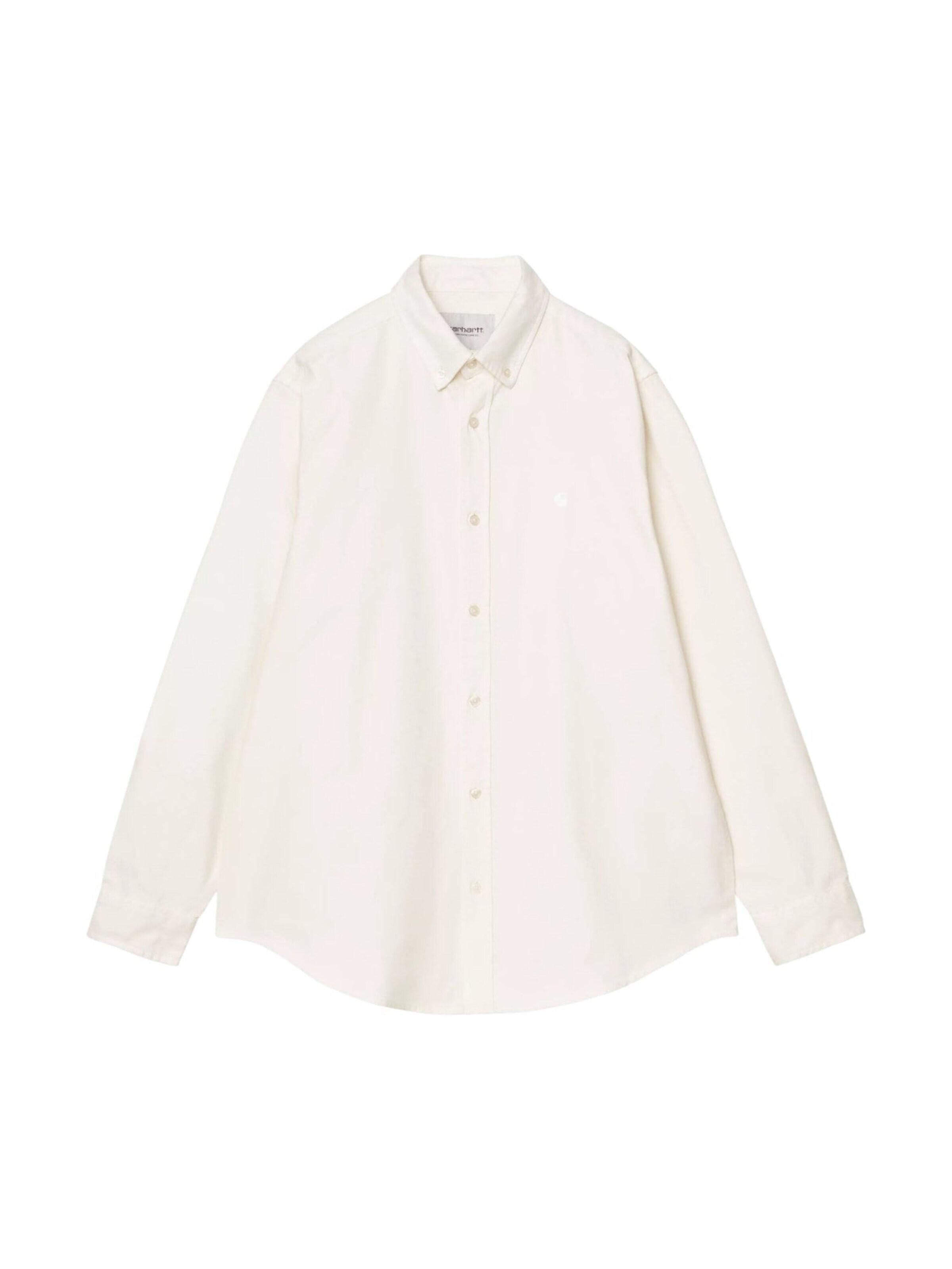Carhartt WIP Button Up Shirt 'L/S Bolton Shirt White' in S in White, Item view
