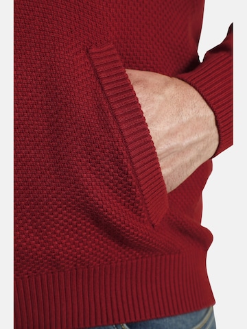 Charles Colby Knit Cardigan ' Duke Gibbs ' in Red