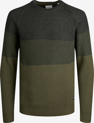 JACK & JONES Sweater in Green: front